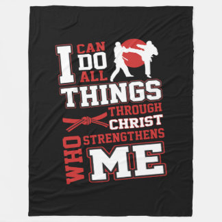 Taekwondo Fleece Deken