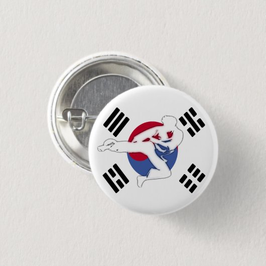 Taekwondo Flyer Button (Voorkant /achterkant)