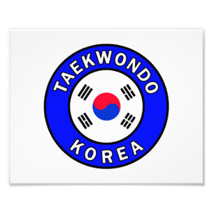 Taekwondo Foto Afdruk