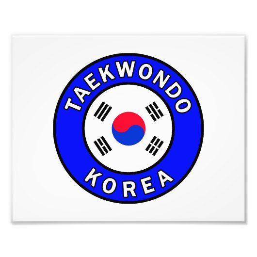 Taekwondo Foto Afdruk (Voorkant)