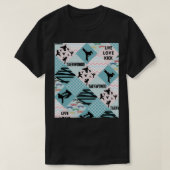 TAEKWONDO GIRL PATTERN CROSS Perfect Gift taekwond T-shirt (Design voorkant)