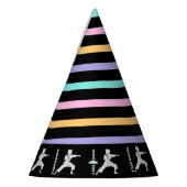 Taekwondo Girl Player Birthday  Feesthoedjes (Links)