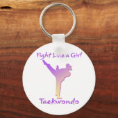 Taekwondo Girl Sleutelhanger (Voorkant)