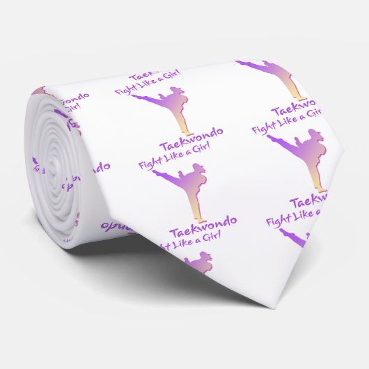 Taekwondo Girl Stropdas (Opgerold)