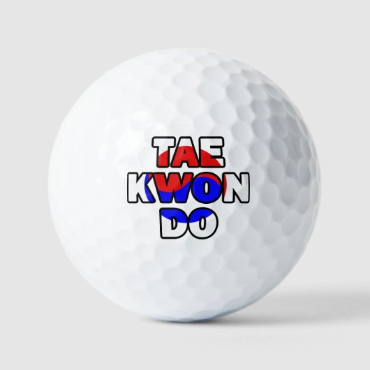 Taekwondo Golfballen (Voorkant)