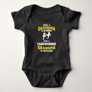 Taekwondo Grandma Family Martial Arts Self Defense Romper