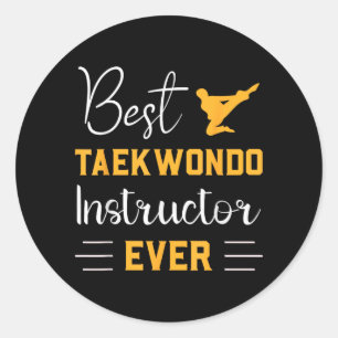 Taekwondo-instructeur Ever Martial Arts Ronde Sticker
