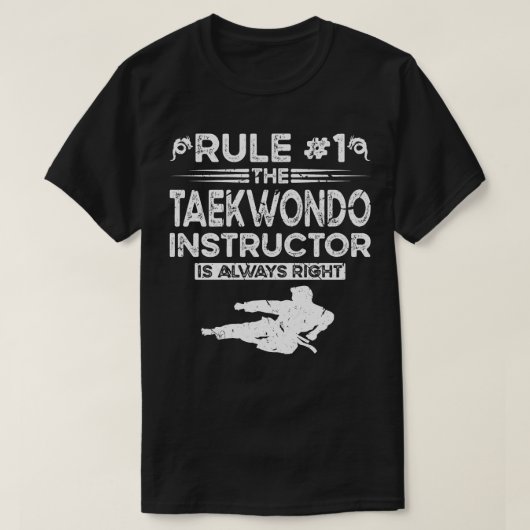 Taekwondo Instructeur Mannen Taekwondo T-shirt (Design voorkant)