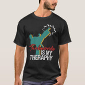 Taekwondo is mijn Therapy Black Belt Martial Arts T-shirt (Voorkant)