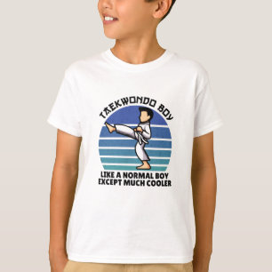 taekwondo jongen, behalve veel koeler t-shirt