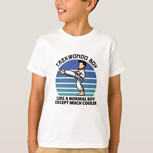 taekwondo jongen, behalve veel koeler t-shirt (Voorkant)