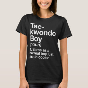Taekwondo Jongen Definitie Grappige Vechtsporten S T-shirt