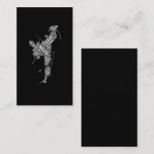 Taekwondo Judo Karate Fighter Martial Arts Visitekaartje (Voorkant / Achterkant)