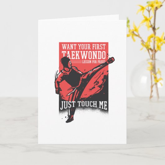 Taekwondo Kaart (Gele Bloem)