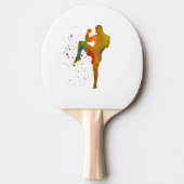 Taekwondo-karate en acuarela tafeltennisbatje (Voorkant)
