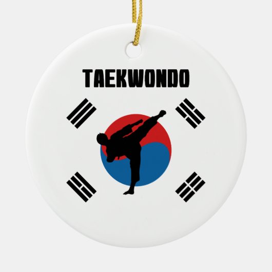 Taekwondo Keramisch Ornament (Voorkant)