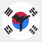 Taekwondo Kicker Stickers (Voorkant)