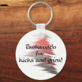 Taekwondo Kicks and Grins Sleutelhanger (Voorkant)