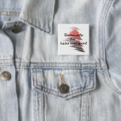 Taekwondo Kicks en Grins Square Button (In situ)