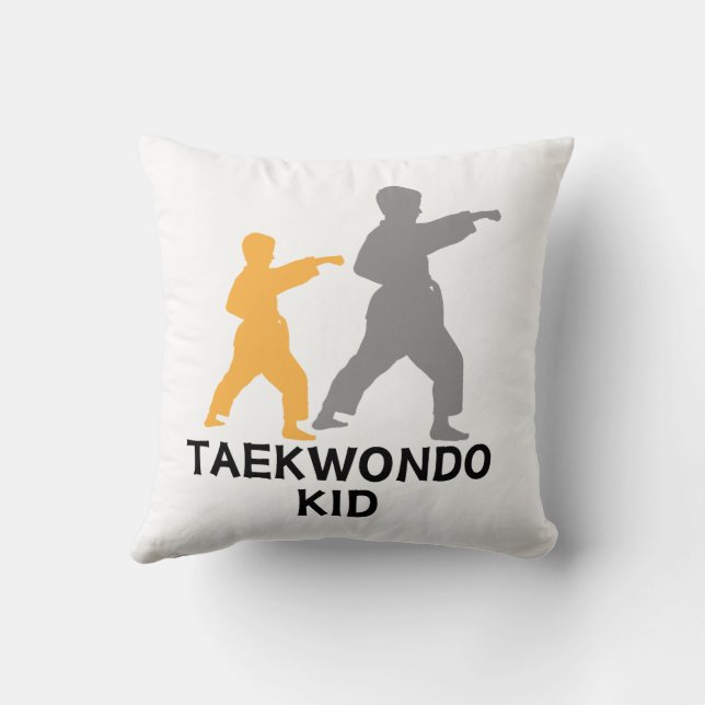 Taekwondo-Kind Kussen (Achterkant)
