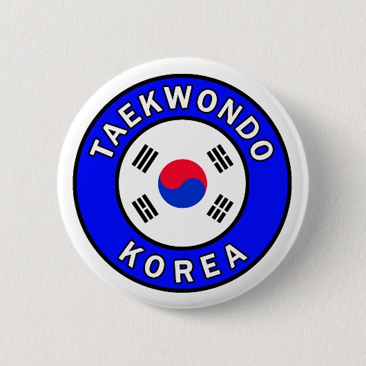Taekwondo-knop Ronde Button 5,7 Cm (Voorkant)