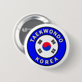 Taekwondo-knop Ronde Button 5,7 Cm (Voorkant /achterkant)