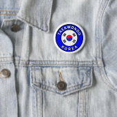 Taekwondo-knop Ronde Button 5,7 Cm (In situ)