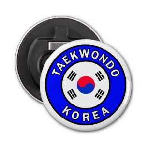Taekwondo Korea Button Flesopener