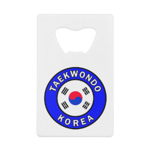 Taekwondo Korea Creditkaart Flessenopener