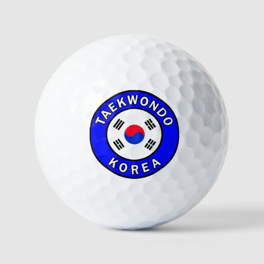 Taekwondo Korea Golfballen (Voorkant)
