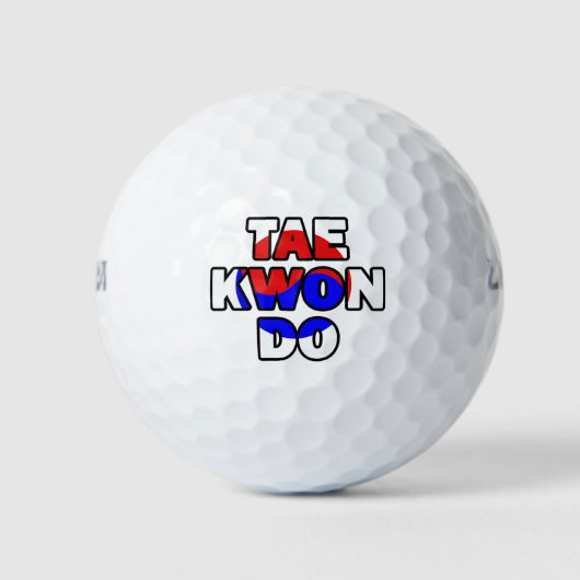 Taekwondo Korea Golfballen (Voorkant)