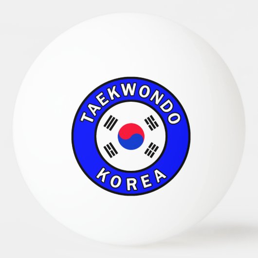Taekwondo Korea Pingpongbal (Voorkant)