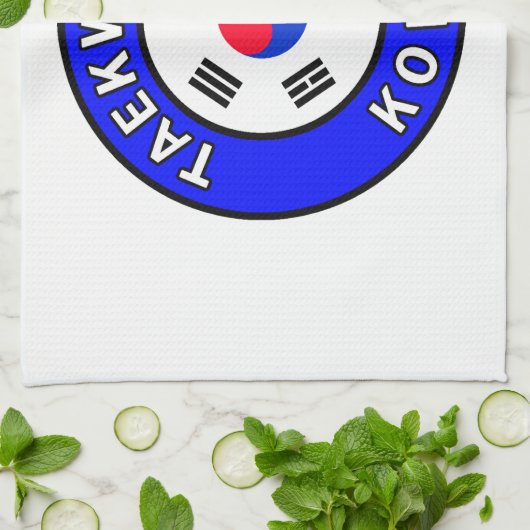 Taekwondo Korea Theedoek (Gevouwen)