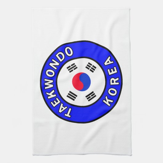 Taekwondo Korea Theedoek (Verticaal)