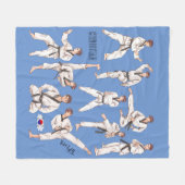 Taekwondo Koreaanse krijgskunst Fleece Deken (Voorkant (Horizontaal))