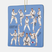 Taekwondo Korean Martial Arts 5 Tenets Ceramic Orn Keramisch Ornament (Links)