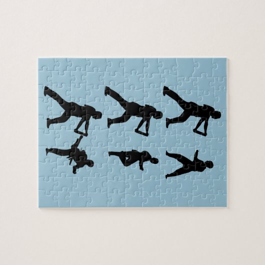 taekwondo legpuzzel (Horizontaal)