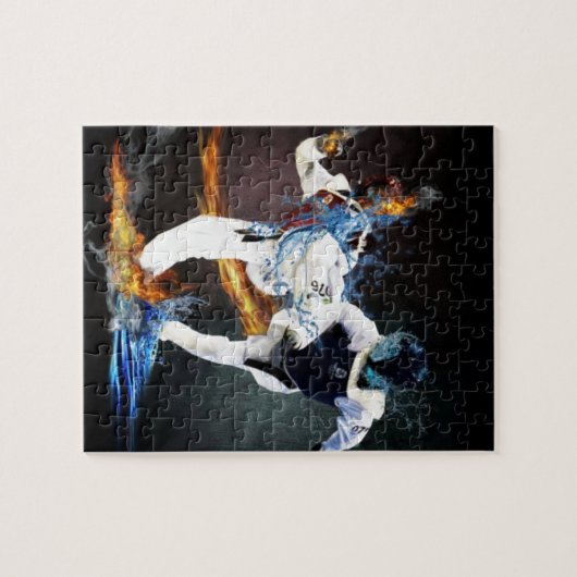 taekwondo legpuzzel (Horizontaal)