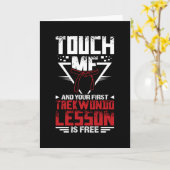 Taekwondo Lesson Kaart (Gele Bloem)