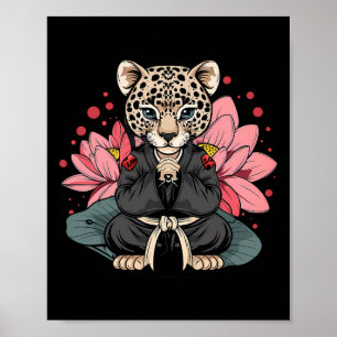 Taekwondo Luipaard Kickboksen Dieren Jiu-jitsu Kun Poster
