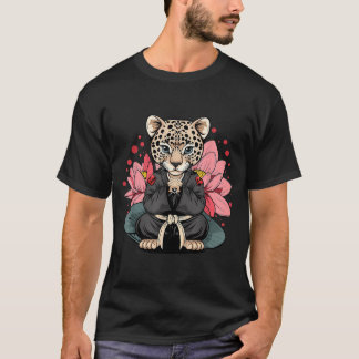 Taekwondo Luipaard Kickboksen Dieren Jiu-Jitsu T-shirt