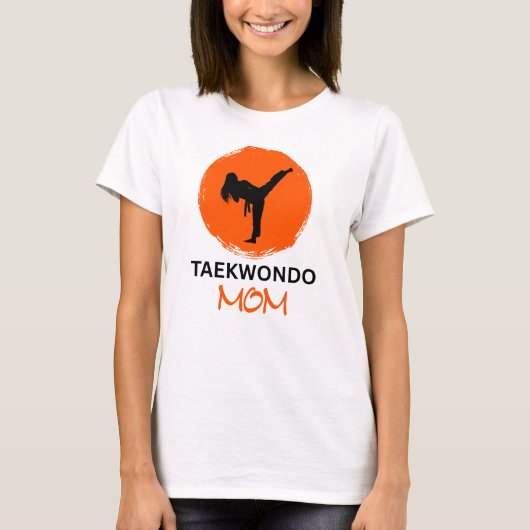 Taekwondo mama t-shirt (Voorkant)