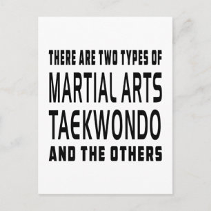 Taekwondo Martial Arts Design Briefkaart