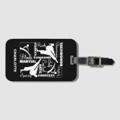 Taekwondo Martial Arts Sports Terminology Bagagelabel (Voorkant (horizontaal))