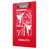 Taekwondo Martial Arts Sports Terminology Klembord (Links)