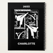 Taekwondo Martial Arts Sports Terminology Planner (Achterkant)