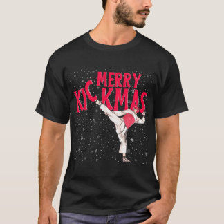 Taekwondo Merry Kickmas, prettige kerstcadeautjes T-shirt