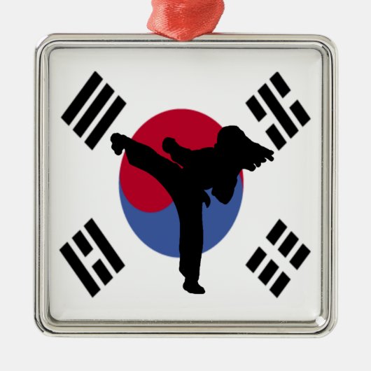 Taekwondo Metalen Ornament (Voorkant)