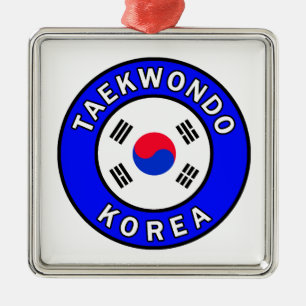 Taekwondo Metalen Ornament