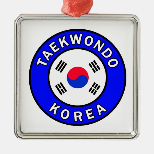 Taekwondo Metalen Ornament (Voorkant)